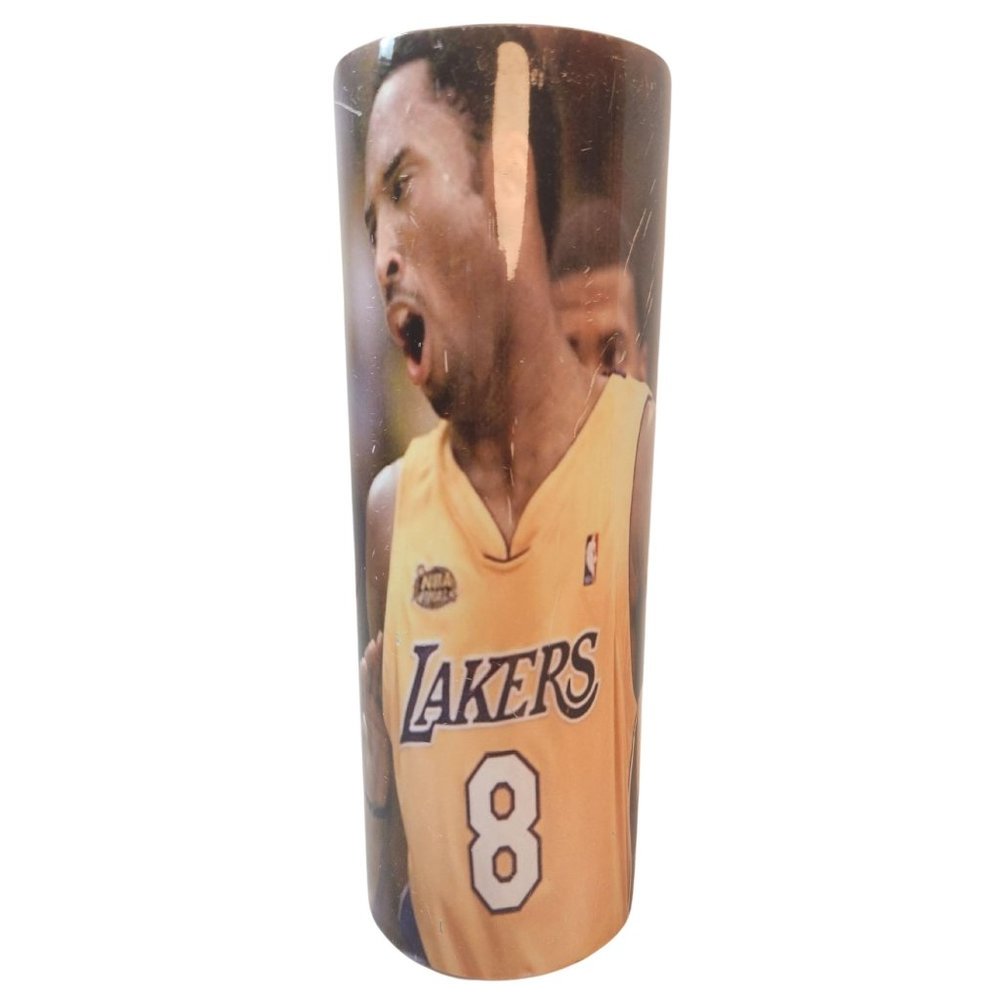 Kobe Bryant #8 NBA Los Angeles Lakers 20 oz Straight Metal Tumbler 2006 No Lid
